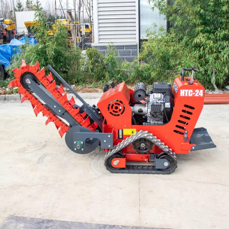 Trencher Machine Small - حفارة خنادق مجنزرة مطاطية صغيرة، آلة
