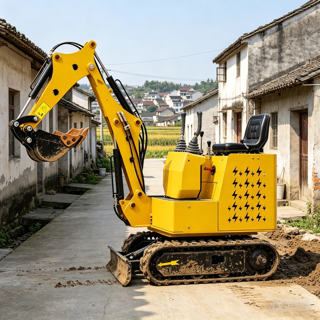 Trencher Machine Small - حفارة صغيرة 08/1.0 طن مع أداة
