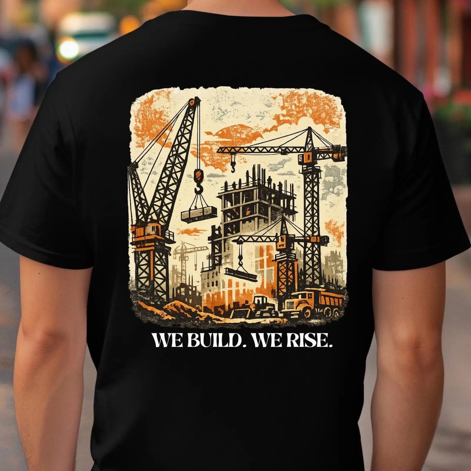 Heavy Equipment Union - تي شيرت We Build Rise Construction