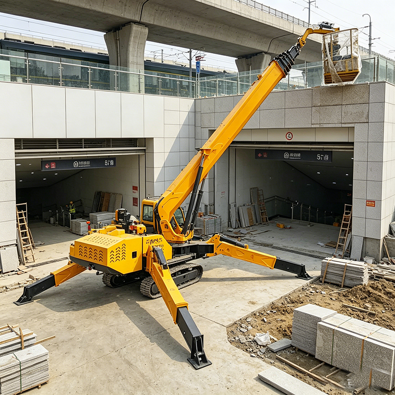 Compact Crawler Boom Lift - رافعة عنكبوتية هيدروليكية مخصصة بحمولة 3