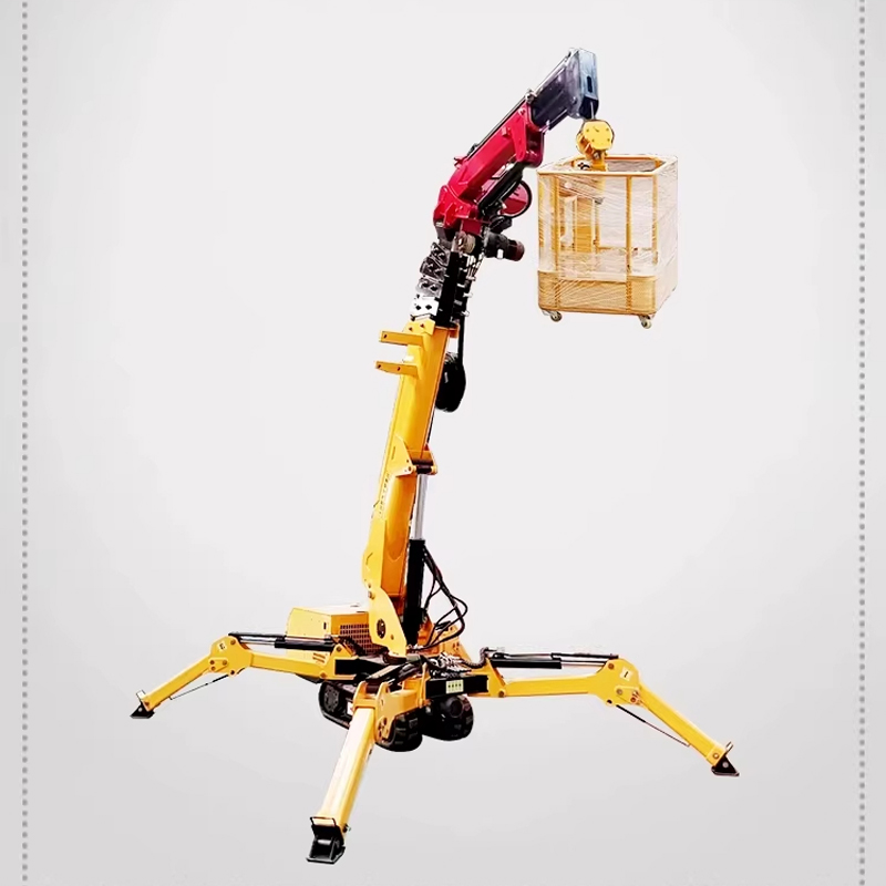 رافعة عنكبوتية زاحفة جديدة مدم - مراجعة Compact Crawler Boom Lift وسعره
