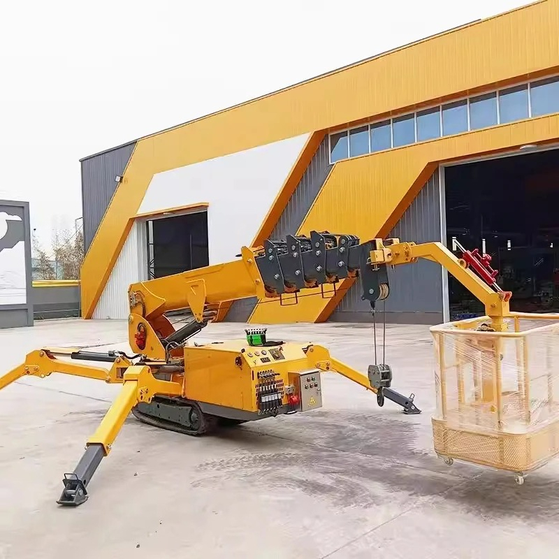 رافعة عنكبوتية زاحفة جديدة مدم - مراجعة Compact Crawler Boom Lift وسعره