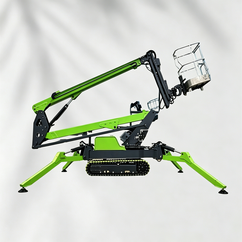 رافعة عنكبوتية صغيرة، رافعة عن - مراجعة Compact Crawler Boom Lift وسعره