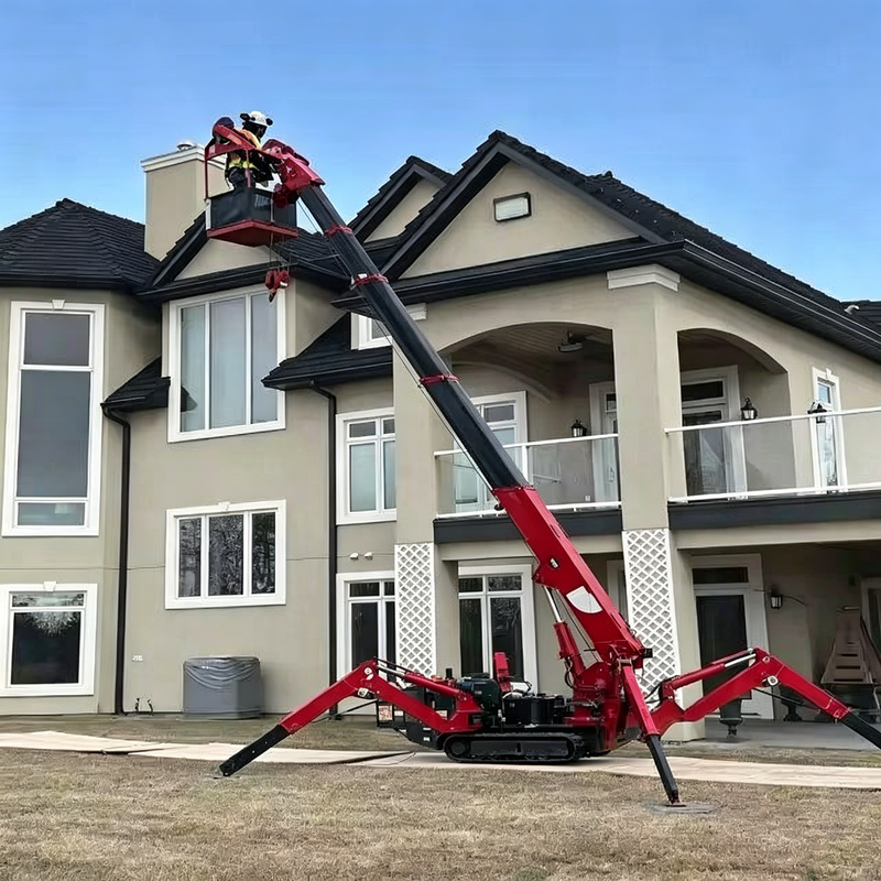 رافعة عنكبوتية صغيرة، رافعة عن - مراجعة Compact Crawler Boom Lift وسعره