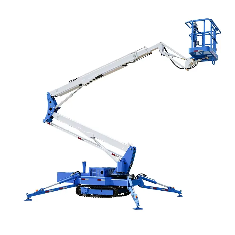رافعة زاحفة هيدروليكية مدمجة ب - مراجعة Compact Crawler Boom Lift وسعره