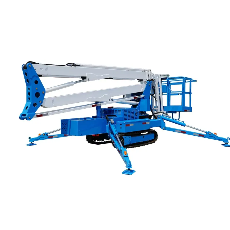رافعة زاحفة هيدروليكية مدمجة ب - مراجعة Compact Crawler Boom Lift وسعره