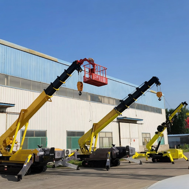 رافعة زاحفة على شكل عنكبوت ذات - مراجعة Compact Crawler Boom Lift وسعره