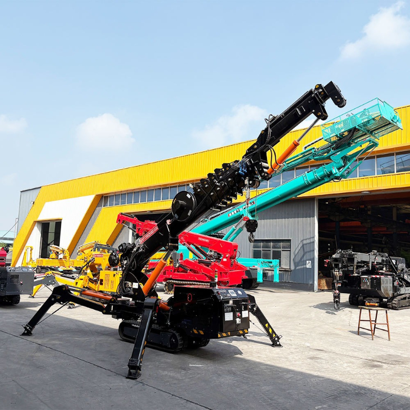 رافعة زاحفة على شكل عنكبوت ذات - مراجعة Compact Crawler Boom Lift وسعره