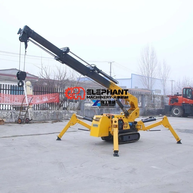 رافعة عنكبوتية هيدروليكية صغير - مراجعة Compact Crawler Boom Lift وسعره