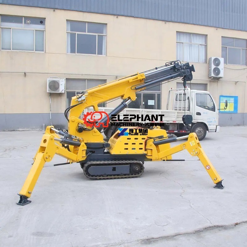 رافعة عنكبوتية هيدروليكية صغير - مراجعة Compact Crawler Boom Lift وسعره