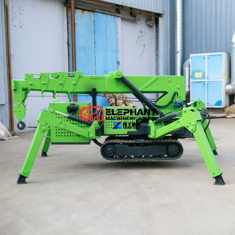 رافعة عنكبوتية هيدروليكية صغير - مراجعة Compact Crawler Boom Lift وسعره