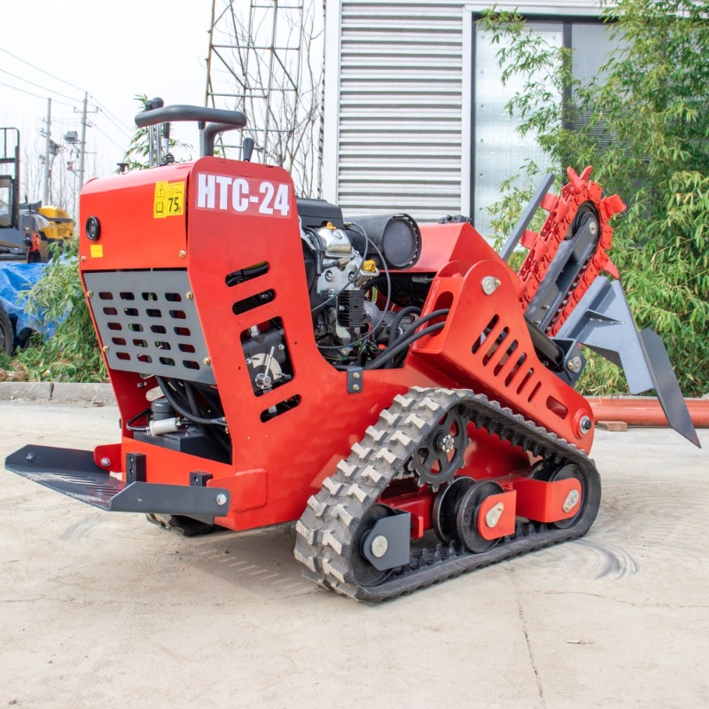 حفارة خنادق مجنزرة مطاطية صغير - مراجعة Trencher Machine Small وسعره