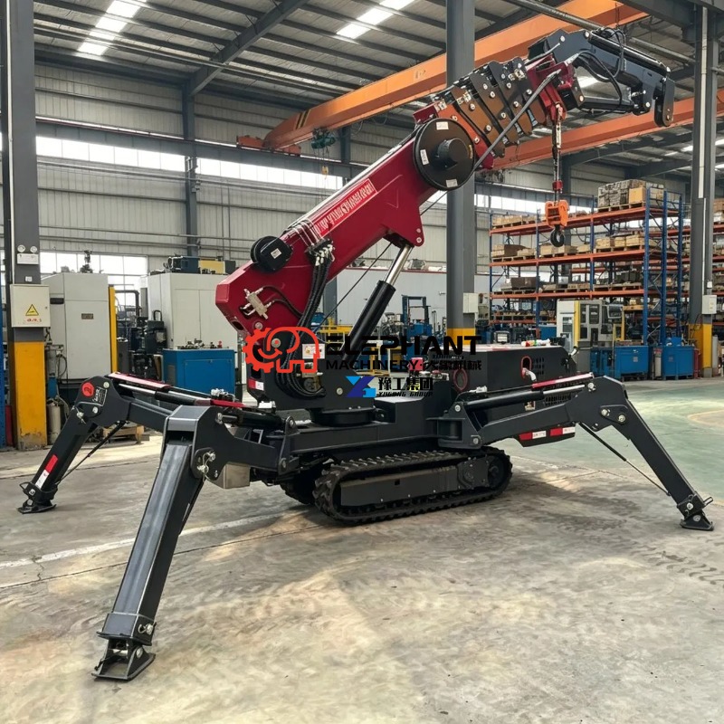 رافعة عنكبوتية هيدروليكية صغير - مراجعة Compact Crawler Boom Lift وسعره