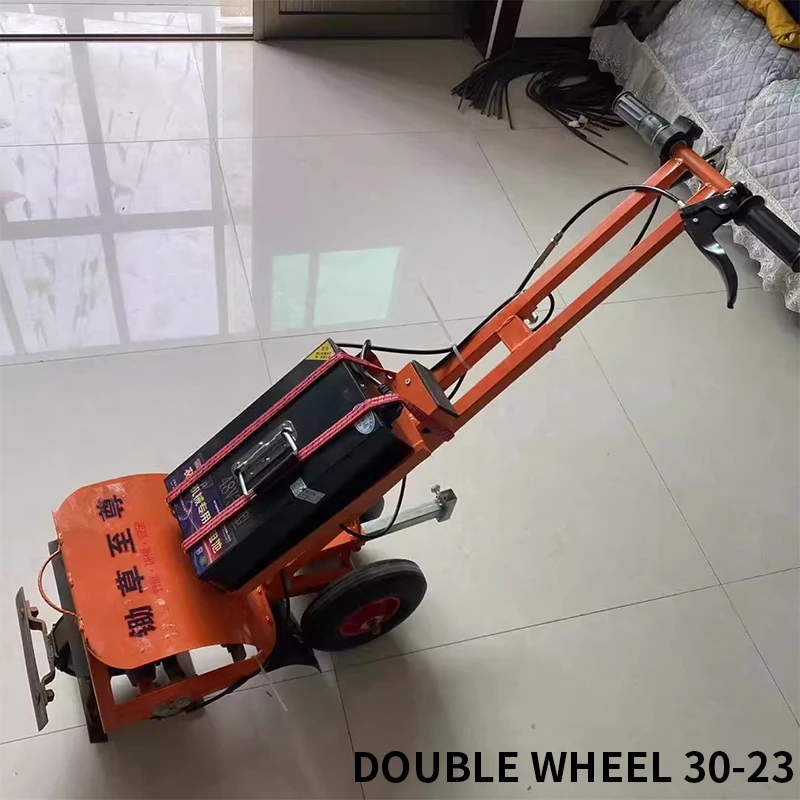 آلة إزالة الأعشاب الكهربائية م - مراجعة Trencher Machine Small وسعره
