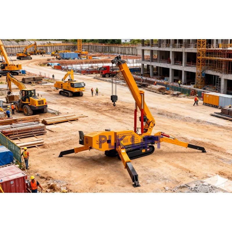 رافعات عنكبوتية، رافعة زاحفة ص - مراجعة Compact Crawler Boom Lift وسعره