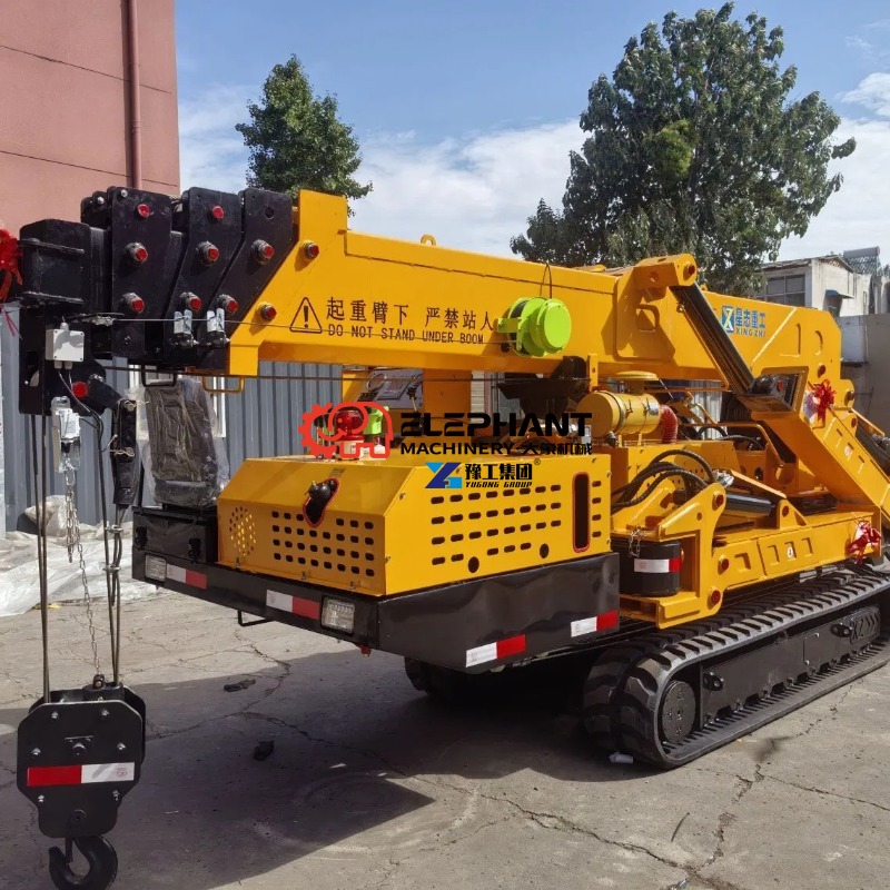 رافعة عنكبوتية صغيرة معتمدة من - مراجعة Compact Crawler Boom Lift وسعره