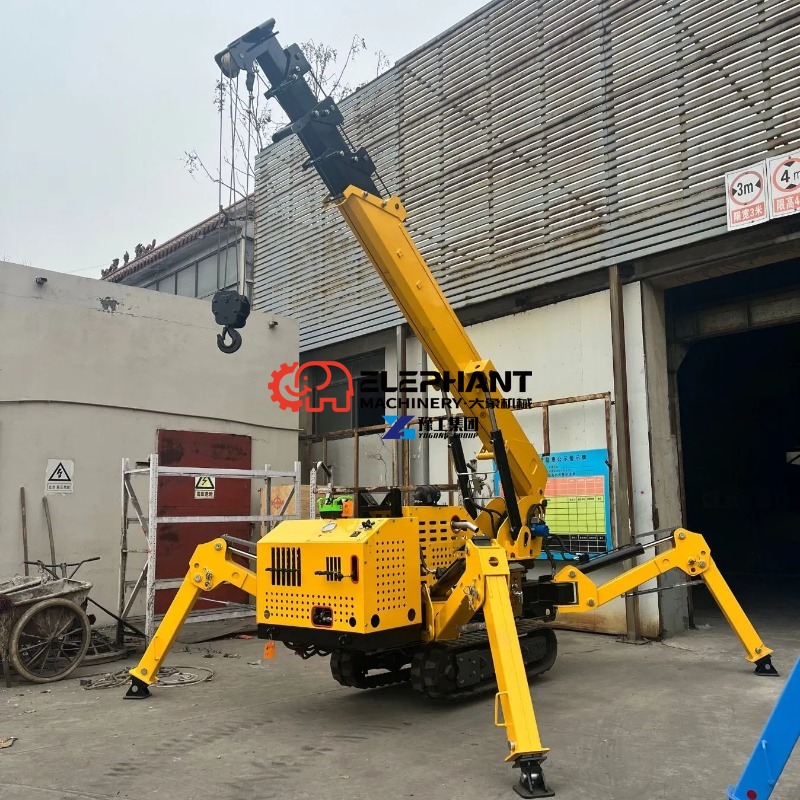 رافعة عنكبوتية صغيرة معتمدة من - مراجعة Compact Crawler Boom Lift وسعره