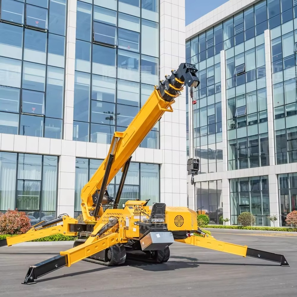 رافعة عنكبوتية مدمجة شديدة الت - مراجعة Compact Crawler Boom Lift وسعره