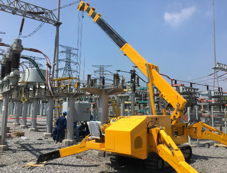 معدات رفع مدمجة، رافعة عنكبوتي - مراجعة Compact Crawler Boom Lift وسعره