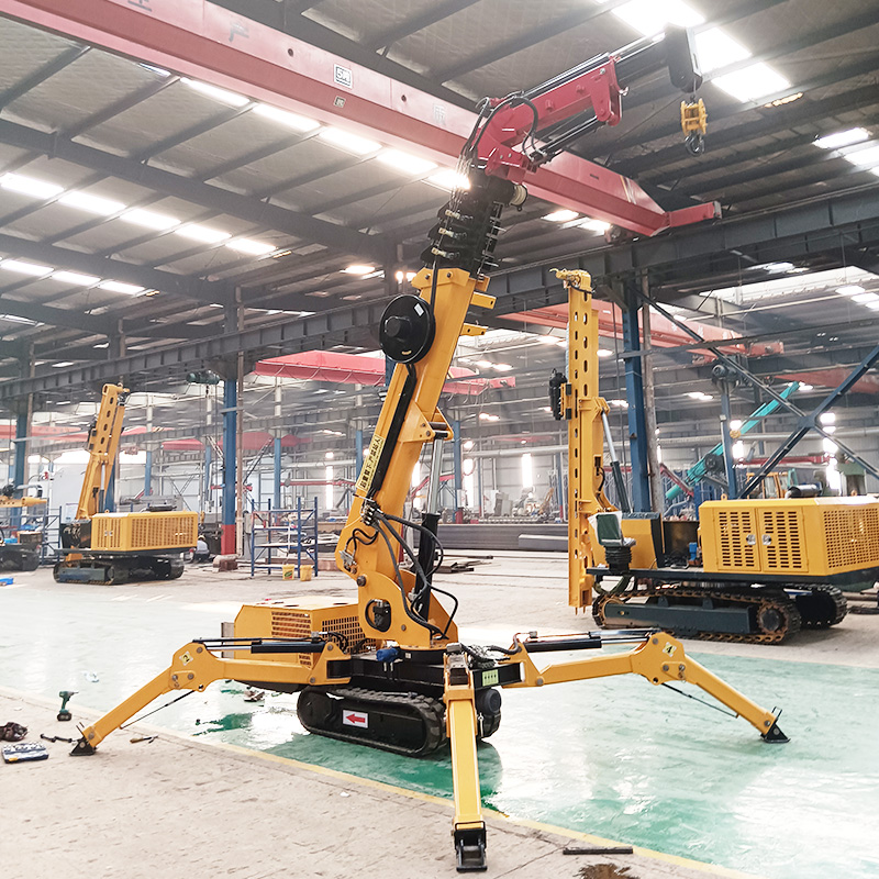 رافعة عنكبوتية كهربائية مجنزرة - مراجعة Compact Crawler Boom Lift وسعره