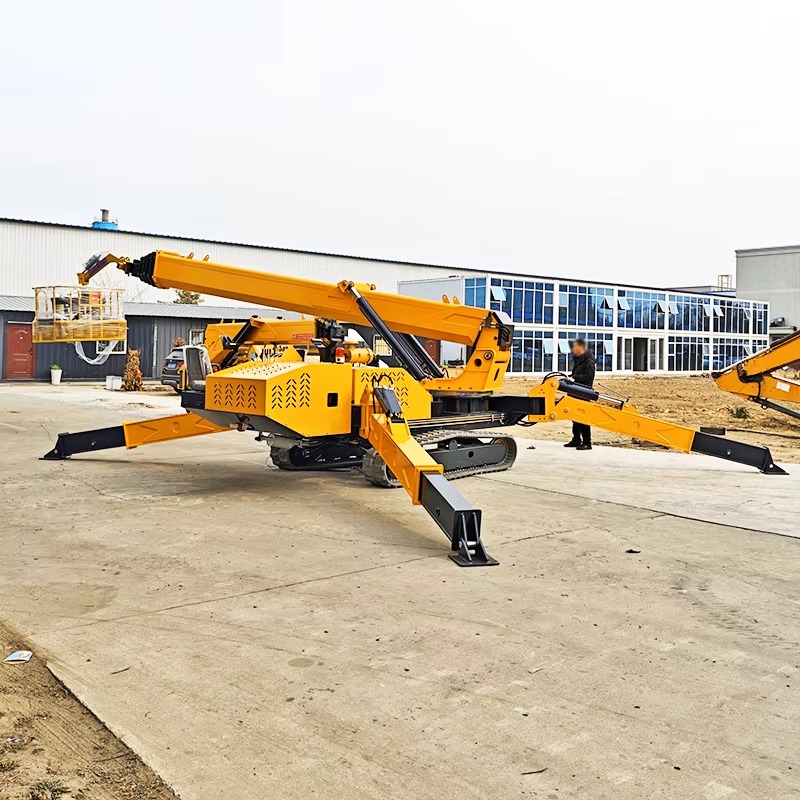 رافعة عنكبوتية ثقيلة بقدرة 8 أ - مراجعة Compact Crawler Boom Lift وسعره