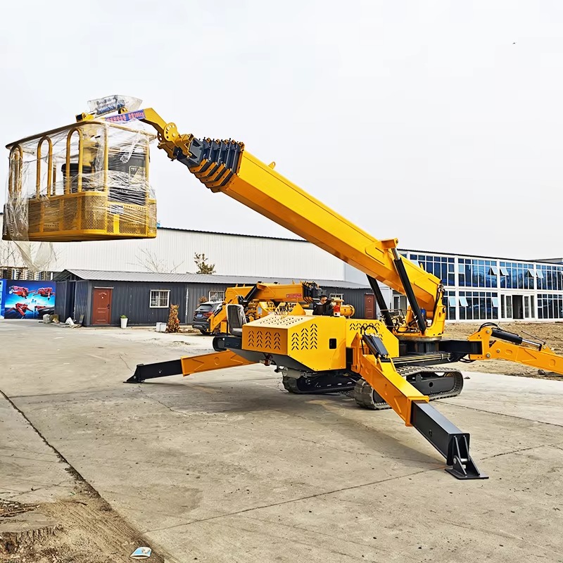 رافعة عنكبوتية ثقيلة بقدرة 8 أ - مراجعة Compact Crawler Boom Lift وسعره